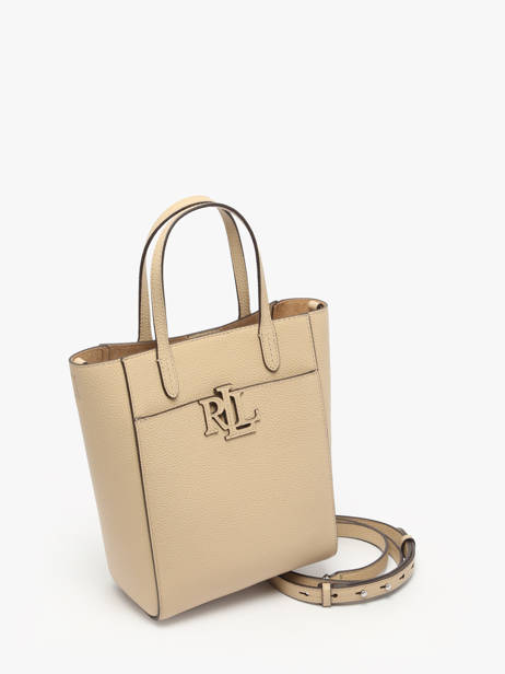 Sac BandouliÃ¨re Cameryn Cuir Lauren ralph lauren Beige cameryn 31966760 vue secondaire 2