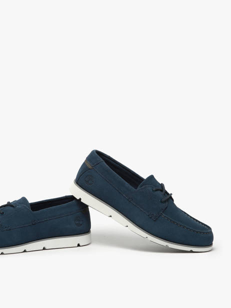 Mocassins En Cuir Timberland Bleu men 42X7EP31 vue secondaire 3