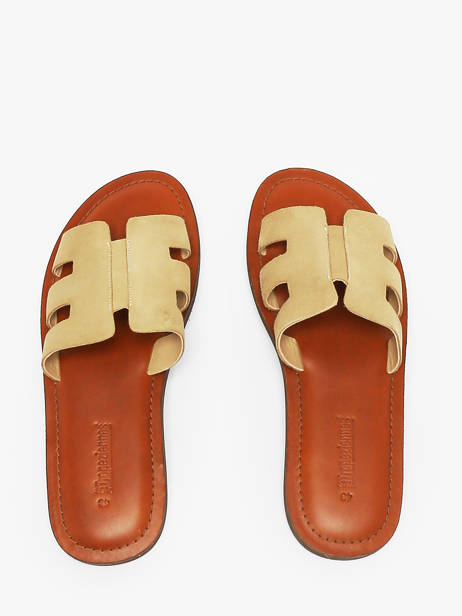 Mules En Cuir Les tropeziennes Beige men EMIASUED vue secondaire 3