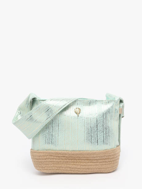 Sac Shopping Guimauve Le voyage en panier Bleu guimauve PM750