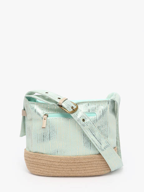 Sac Shopping Guimauve Le voyage en panier Bleu guimauve PM750 vue secondaire 4