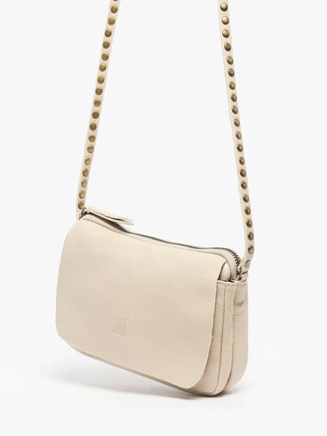 Sac BandouliÃ¨re Leather Cuir Biba Beige leather BET6L vue secondaire 2