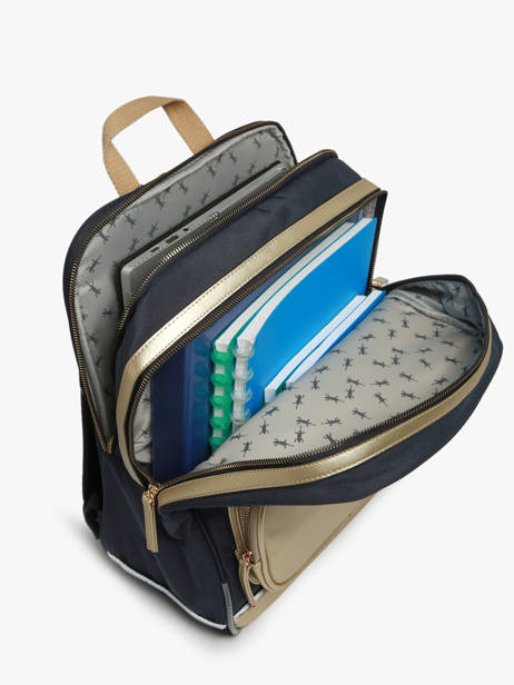 Sac à Dos 2 Compartiments Cameleon Bleu vintage fantasy SO40 vue secondaire 3