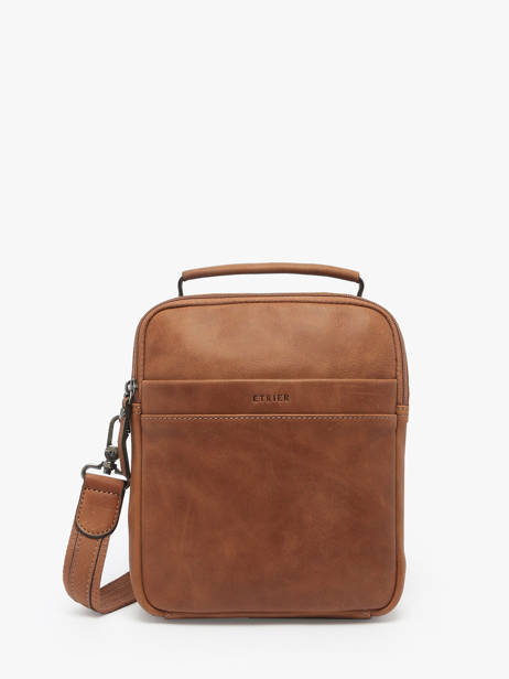Sac BandouliÃ¨re Spider Cuir Etrier Marron spider ESPI732M