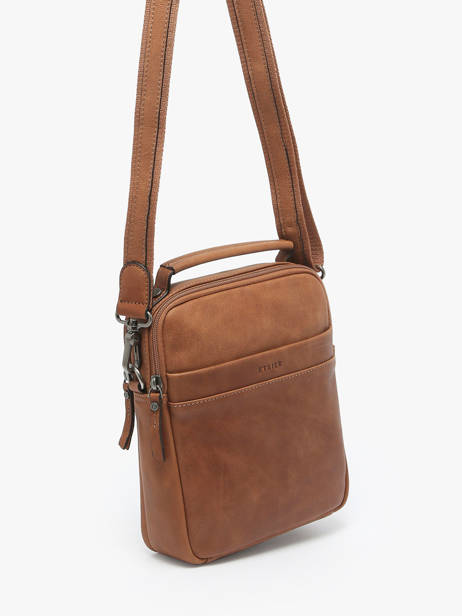 Sac BandouliÃ¨re Spider Cuir Etrier Marron spider ESPI732M vue secondaire 2