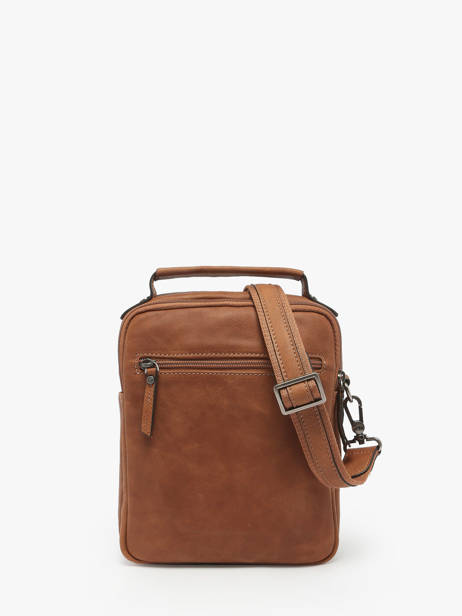 Sac BandouliÃ¨re Spider Cuir Etrier Marron spider ESPI732M vue secondaire 4
