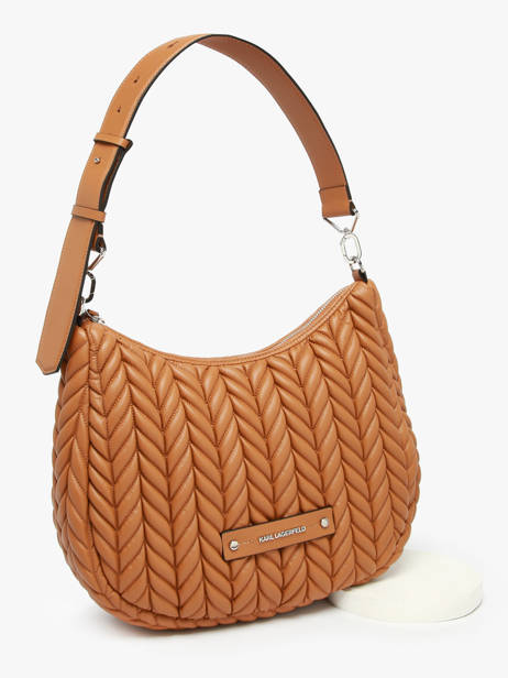 Sac Porté épaule K Weave Polyurethane Karl lagerfeld Marron k weave A3W30147 vue secondaire 2