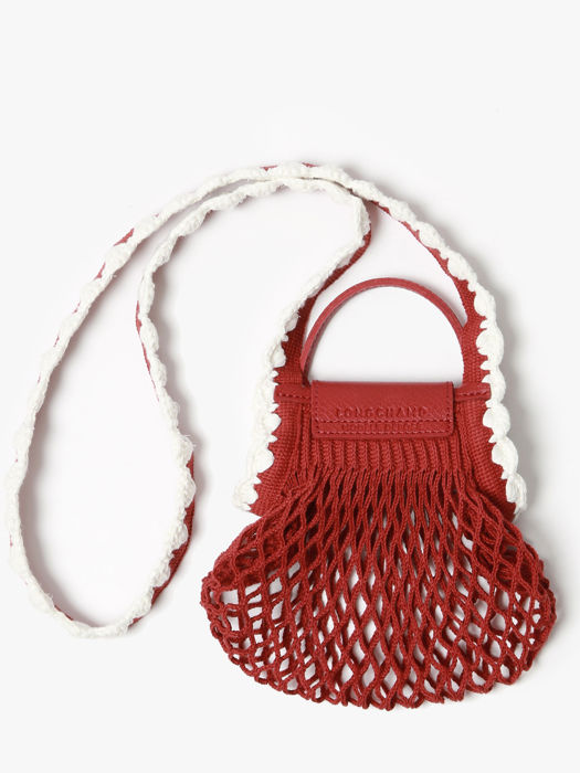 Longchamp Le pliage filet crochet Sacs porté travers Rouge