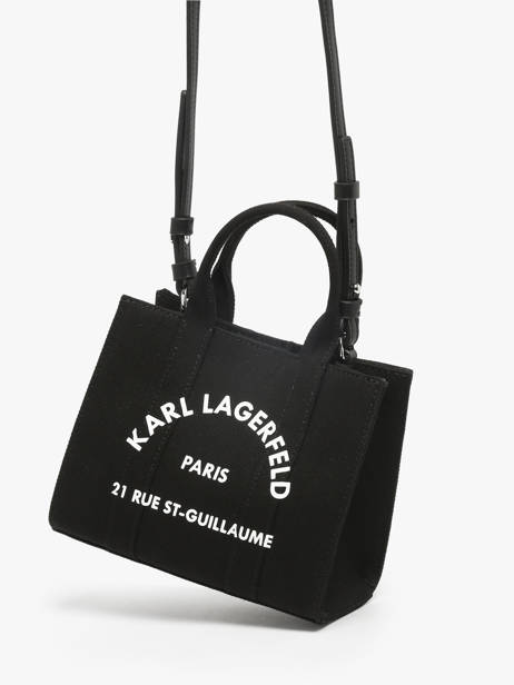 Sac Bandoulière Rsg Coton Karl lagerfeld Noir rsg A1W50118 vue secondaire 2
