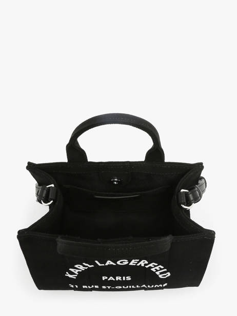 Sac Bandoulière Rsg Coton Karl lagerfeld Noir rsg A1W50118 vue secondaire 3