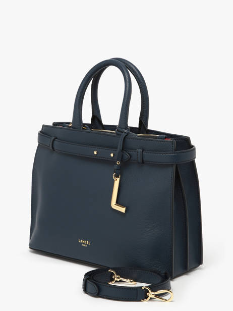 Sac Porté Main Faubourg Cuir Lancel Bleu faubourg A13528 vue secondaire 2