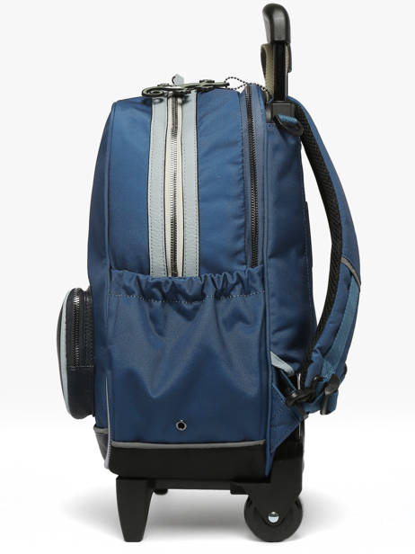 Sac A Dos à Roulettes 2 Compartiments Cameleon Bleu vintage urban SR40 vue secondaire 2