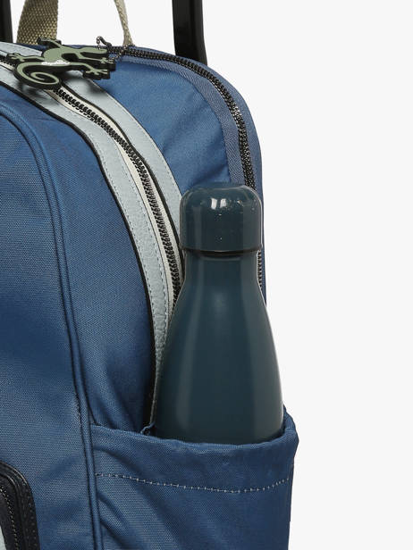 Sac A Dos à Roulettes 2 Compartiments Cameleon Bleu vintage urban SR40 vue secondaire 6
