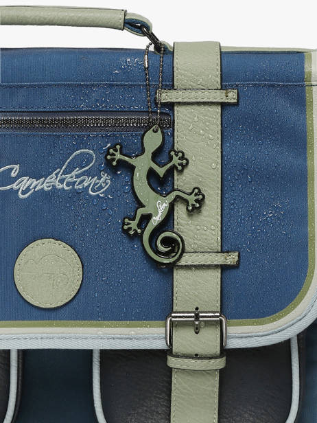 Sac A Dos à Roulettes 2 Compartiments Cameleon Bleu vintage urban SR40 vue secondaire 7