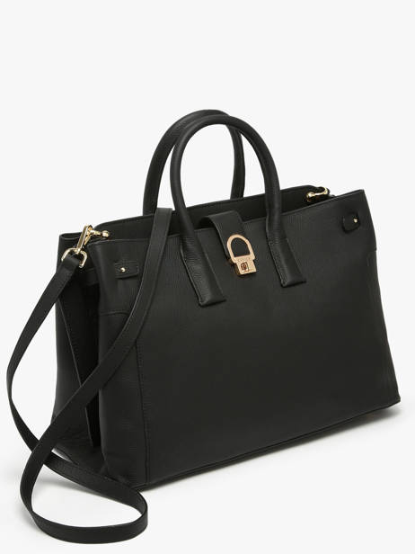 Sac Porté Main / A4 L Equestre Cuir Etrier Noir equestre EEQT142L vue secondaire 2