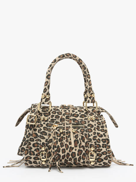 Shoulder Bag Velvet Leopardo Leather Milano Multicolor velvet leopardo VL24093