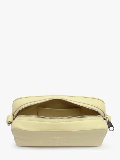 Sac Bandoulière Sculpted Calvin klein jeans Jaune sculpted 4K3036G vue secondaire 2