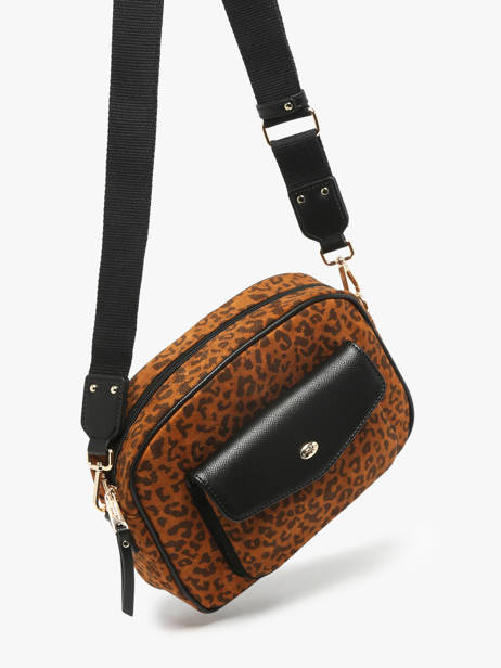 Sac Bandoulière Leonie Polyester Hexagona Marron leonie 5120198 vue secondaire 2