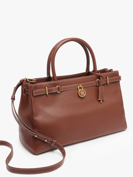 Sac à Main American Icon Cuir Tommy hilfiger Marron american icon AW17925 vue secondaire 2