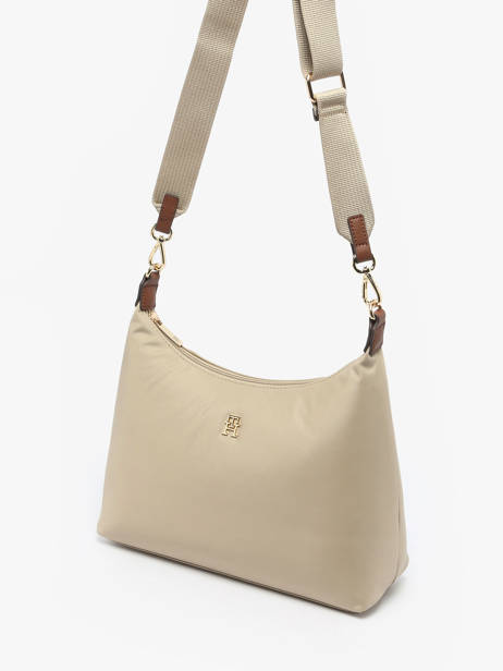 Sac Bandoulière Popette Nylon Tommy hilfiger Beige popette AW17937 vue secondaire 2
