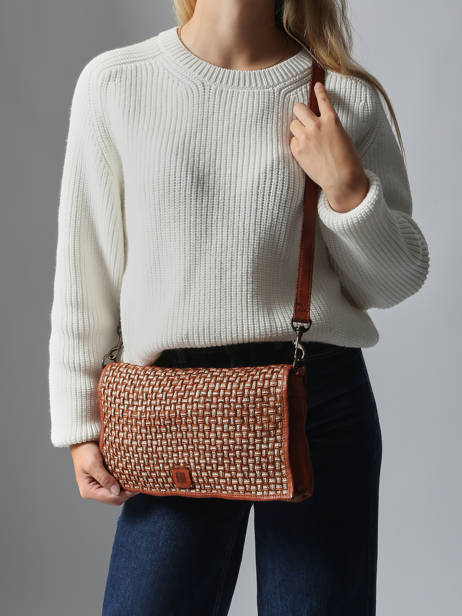 Sac Bandoulière Heritage Cuir Biba Marron heritage KAB8L vue secondaire 1