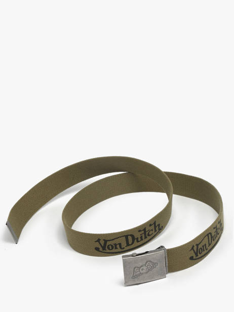 Ceinture Ajustable Nylon Von dutch Vert belt NYLON vue secondaire 3