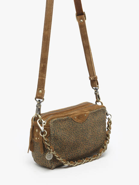 Sac Bandoulière Vintage Cuir Mila louise Marron vintage 23673PA vue secondaire 2