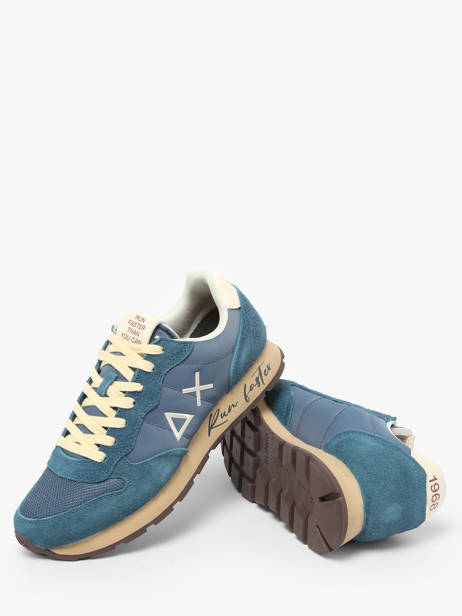 Sneakers En Cuir Sun68 Bleu men Z4510580 vue secondaire 2