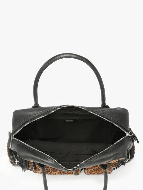 Sac à Main Leopard Cuir Paul marius Noir leopard DANDL90S vue secondaire 3
