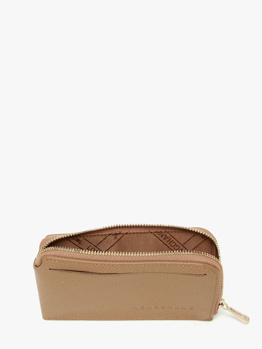 Longchamp Le foulonné Bill case / card case Beige