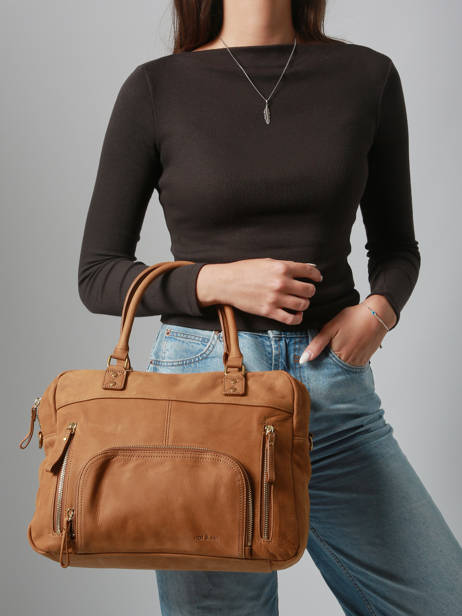 Sac Macy Cuir Nat et nin Marron vintage MACY vue secondaire 1