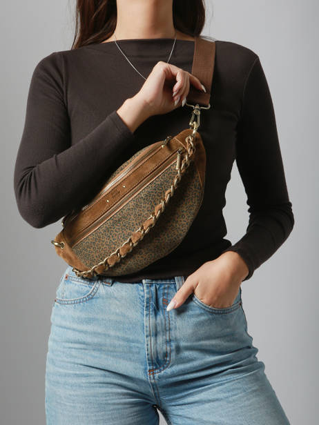 Sac Banane Mila louise Marron vintage 23689PAV vue secondaire 1