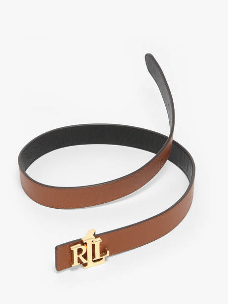 Ceinture Femme Réversible M 30 En Cuir Saffiano Lauren ralph lauren Marron elmswood 12974558 vue secondaire 2