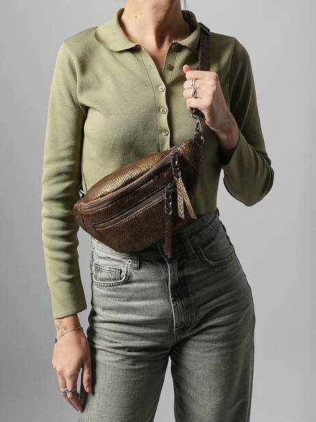 Sac Banane Miniprix Marron snake 19644 vue secondaire 1