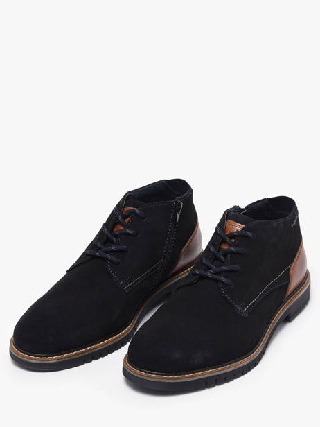 Bottines En Cuir Bugatti Bleu men 14004100 vue secondaire 1