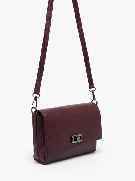 Sac Bandoulière Caviar Cuir Milano Rouge caviar CA24061 vue secondaire 2