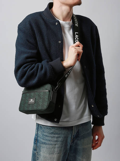 Sac Bandoulière Lacoste Vert the blend NH5070BZ vue secondaire 1