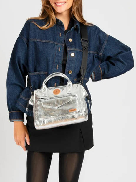 Sac Bandoulière Le Crossbody M Lucky Star Cabaia Argent lucky star STA vue secondaire 1