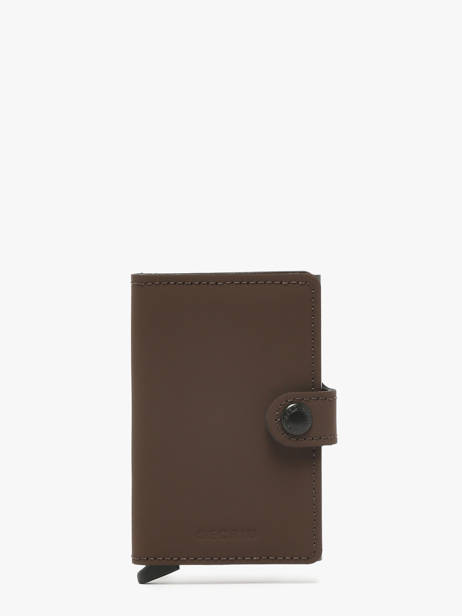 Porte-cartes Cuir Secrid Marron matte MM