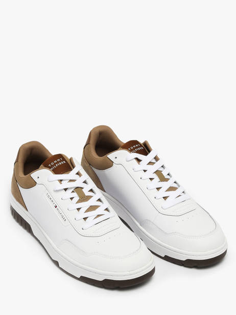 Sneakers En Cuir Tommy hilfiger Marron men 5714AEI vue secondaire 1