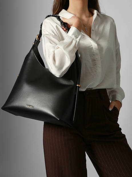 Sac Porté épaule Jess Cuir Vanessa bruno Noir jess 30V40917 vue secondaire 1