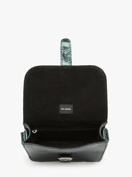 Sac Bandoulière L'essentiel Minuit Cuir Paul marius Vert minuit ESSENMIN vue secondaire 3