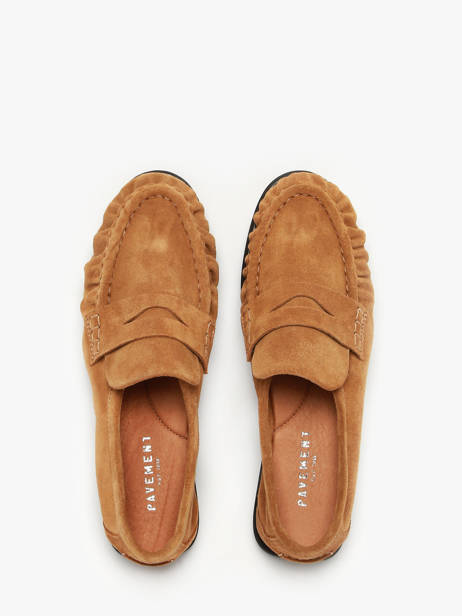 Mocassins En Cuir Pavement Marron women 2 vue secondaire 3