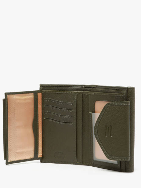Wallet Caviar Leather Crinkles Green caviar 15020 other view 2