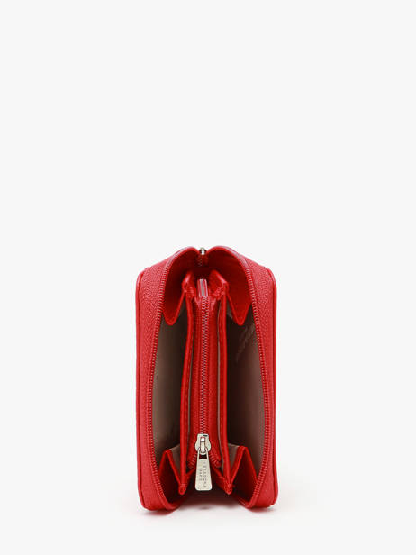 Leather Card Holder Confort Hexagona Red confort 463042 other view 1