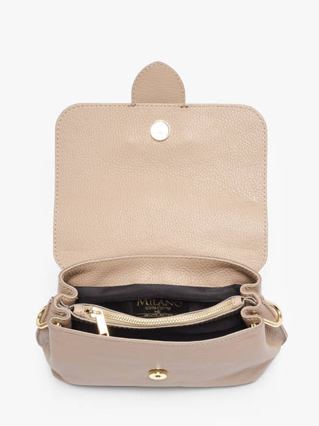 Satchel Velvet Caviar Leather Milano Beige velvet caviar VC25114 other view 3