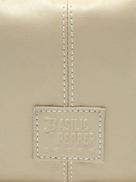 Shoulder Bag Seam Leather Basilic pepper Beige seam BSEA05 other view 5