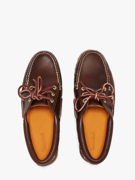 Chaussures Bateau En Cuir Timberland Marron women 13042141 vue secondaire 3