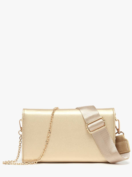 Clutch Miniprix Gold saffiano F5017 other view 3