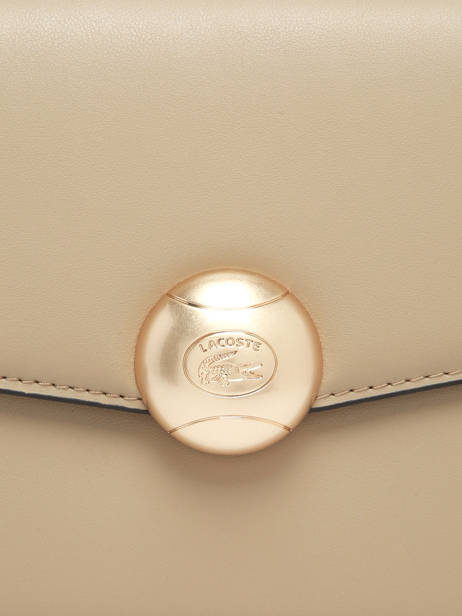 Crossbody Bag Tennis Bliss Leather Lacoste Beige tennis bliss NF5105IT other view 3
